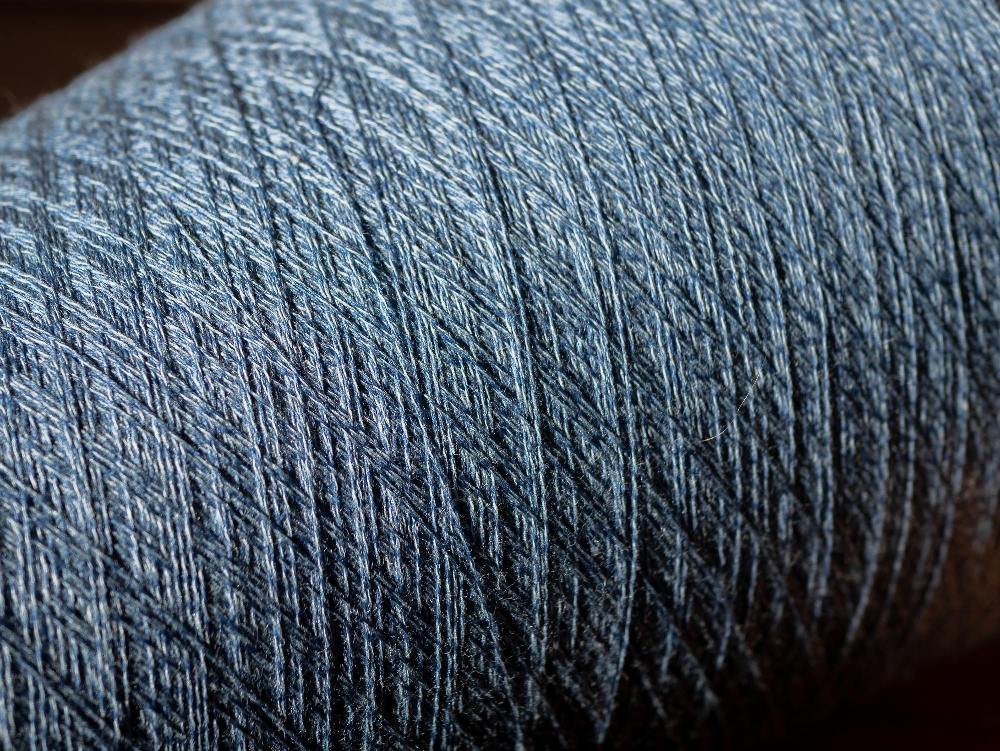 Detail of textured embroidery thread